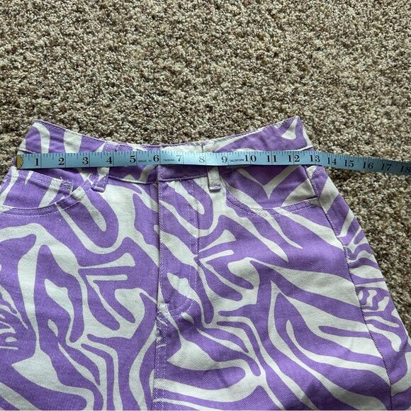 SHEIN Women’s Purple & White Zebra Print Retro Hippie Wide Leg Pants Size XS - Picture 11 of 11